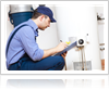 Plumber repairing water Heater